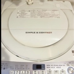 SHARP EST710. 2018年製　洗濯機