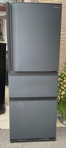 【RKGRE-140】特価！東芝/326L ノンフロン冷凍冷蔵庫/ GR-S33SC (KZ) /中古品/2021年製/当社より近隣無料配達！