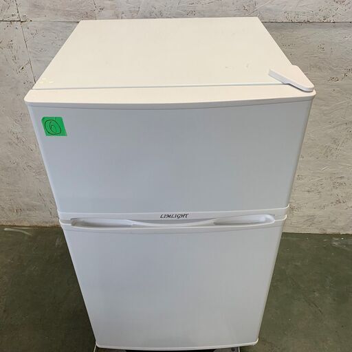 LIMLIGHT 2ドア ノンフロン冷凍冷蔵庫 容量90L 冷蔵室64L 冷凍室26L WRH-96 2019年製 ⑥
