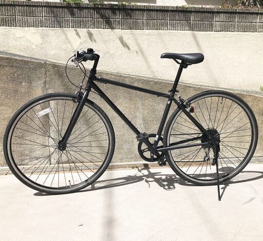 美品 自転車 クロスバイク 700x28c ブラック 軽量