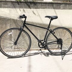 美品 自転車 クロスバイク 700x28c ブラック 軽量 