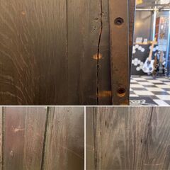 英国クラシック様式 アンティークチェスト  キャビネット サイドボード 鍵付き ●E024W009