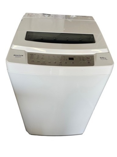 【2】MAXZEN 9.0kg 洗濯機 2022年製 JW90WP01 0417-20