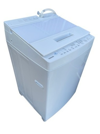 【2】TOSHIBA 7.0kg 洗濯機 2021年製 AW-7D9 0417-21
