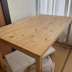 木製テーブル　食卓　椅子付き(1脚)