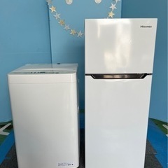 ①家電セット・ハイセンス・2021年製・冷蔵庫・洗濯機・一人暮らしセット
