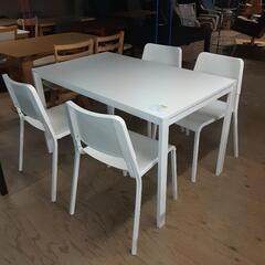 ホワイトダイニング5点セット