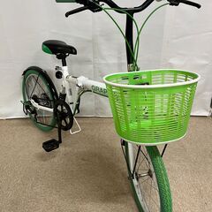 北見市発】GRAPHIS 折りたたみ自転車 6150115037 6段ギア 20インチ 