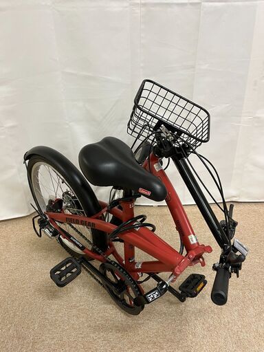 北見市発】コールマン COLEMAN 折りたたみ自転車 V210101503 6段ギア 