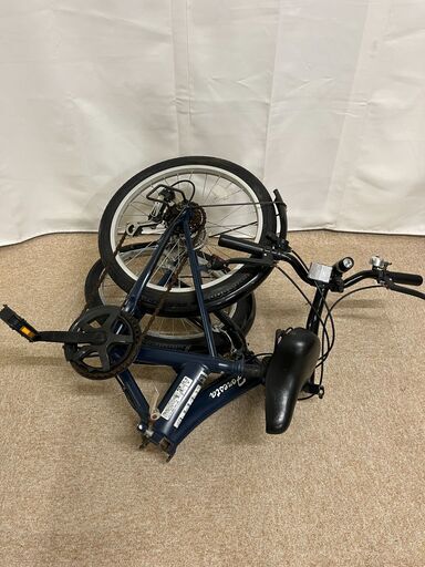 北見市発】折りたたみ自転車 G150127660 6段ギア 20インチ ブラック