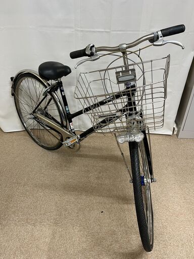 【北見市発】ブリジストン BRIDGESTONE 一般用自転車 1p05019 3段ギア 27インチ ブラック (E1536wY)