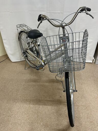 【北見市発】NEXT STAGE 一般用自転車 GC2C11648 6段ギア 27インチ シルバー (E1537awraY)