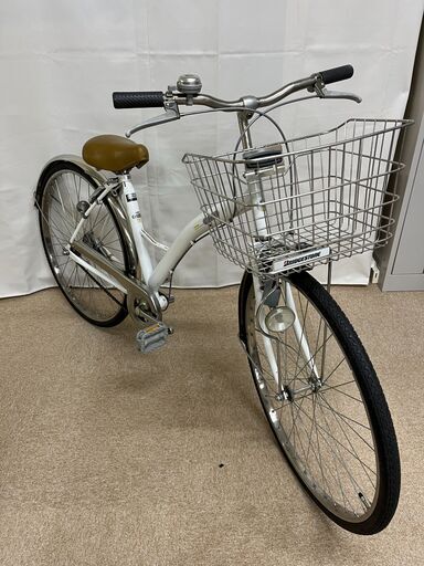 【北見市発】CORONET 一般用自転車 S3C86056 26インチ シルバー (E1538hsmY)