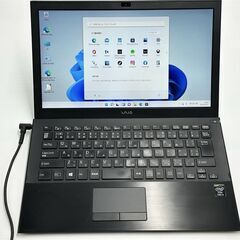 送料無料 保証付 高速SSD 13.3型 ノートパソコン SONY VJP132C11N 中古