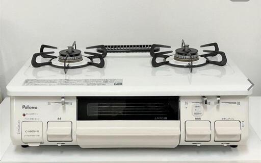 希少な白![美品クリーニング済] パロマ ガステーブル 都市ガス Paloma ガスコンロ 2018年製 IC-N86SH-R