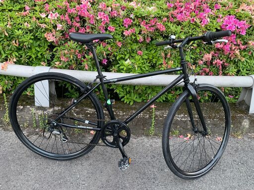 No767 エコNo16074X 自転車 クロスバイク 28インチ 黒 ギア切替6段変速 