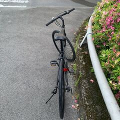 No767 エコNo16074X 自転車 クロスバイク 28インチ 黒 ギア切替6段変速