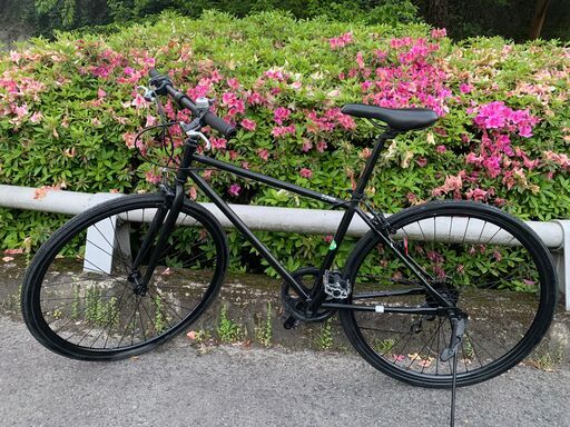 クロスバイク No767 エコNo16074X 自転車 クロスバイク 28インチ 黒 