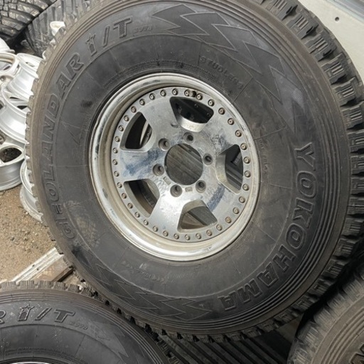希少 バリ山 WORK アルミホイール付き YOKOHAMA GEOLANDAR I/T G072 LT