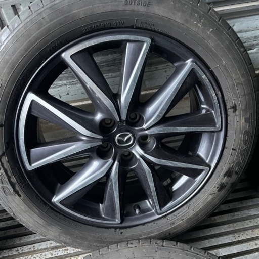 極上タイヤ 美品 マツダ CX-5 純正 アルミホイール TOYO PROXES R46 