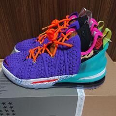 ナイキ レブロン18 バッシュ Psychic Purple