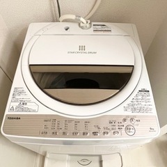 TOSHIBA 洗濯機　2017年製　AW-6G5 動作確認済