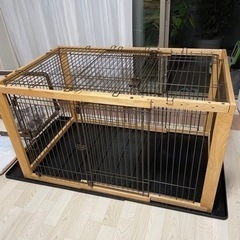 犬用　ゲージ　リッチェル【ペット用品】 木製スライドペットサークル