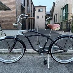 rainbow ビーチクルーザー(丸ライト、キーチェーン、空気入れ付)