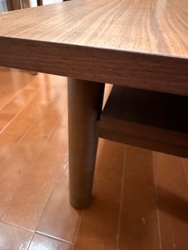 無印良品木製ローテーブル・ウォールナット材幅１１０×奥行５５×高さ３５ｃｍ