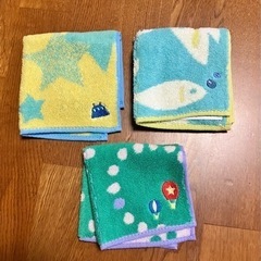 子ども用　タオルハンカチ　刺繍入り