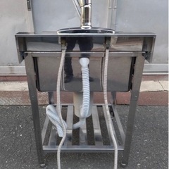 業務用 一層シンク 一槽シンク 蛇口付き 幅600×奥600×高さ800 バック