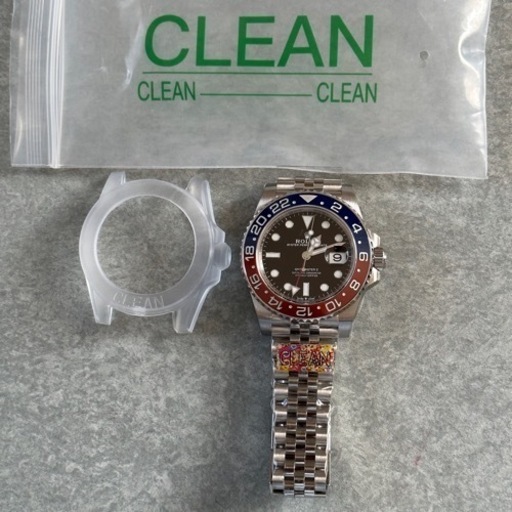 clean製自動巻時計 赤青ペプシジュビリー