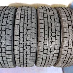 冬 ハスラー キャスト kei ケイ フレア【富山】ダンロップ 日本製 165/60R15 スタッドレス タイヤ 15インチ 中古 4本 スズキ ダイハツ マツダ