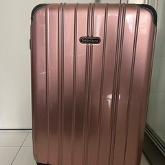 値下げしました★スーツケース　ピンク&ブラック　Mサイズ　60-...