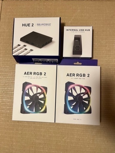 NZXT ファン　コントローラー　USBハブ　LED 全てセット