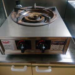 中古厨房機器 ガスコンロ業務用都市ガス用1口