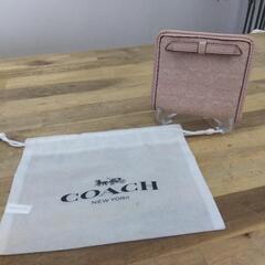 【‼️半額セール‼️】【中古品】COACH コーチ 二つ折り財布...