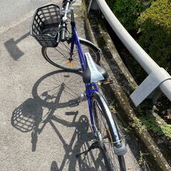 キッズ自転車　No.770　ブルー　BRIDGESTONE　24インチ　7段変速　【リサイクルショップどりーむ鹿大前店】 キッズ自転車 No.770 ブルー BRIDGESTONE 24インチ 7段変速