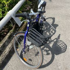 キッズ自転車　No.770　ブルー　BRIDGESTONE　24インチ　7段変速　【リサイクルショップどりーむ鹿大前店】 キッズ自転車 No.770 ブルー BRIDGESTONE 24インチ 7段変速