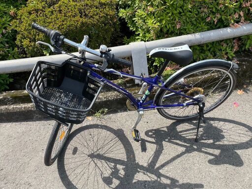 キッズ自転車　No.770　ブルー　BRIDGESTONE　24インチ　7段変速　【リサイクルショップどりーむ鹿大前店】 キッズ自転車 No.770 ブルー BRIDGESTONE 24インチ 7段変速