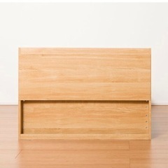 【ニトリ】ダブルベッドフレーム(ヴァイン 深型/LBR)