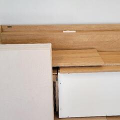 【ニトリ】ダブルベッドフレーム(ヴァイン 深型/LBR)