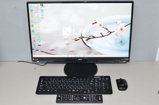 中古良品一体型パソコン Windows11 NEC DA970/G 第7世代 i7-7500U/新品爆速SSD512GB/メモリ8GB/ブルーレイ/カメラ/23.8インチ/テレビ機能