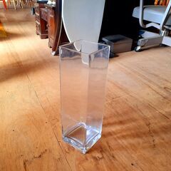 ガラスの花瓶 大きめ 40㎝ トールタイプ フラワーベース 角型...