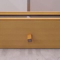 無印良品 テレビ台 108.5cm ガラス扉 タモ材 SE109TV ローボード AVボード テレビボード ナチュラル 家具 MUJI 札幌市東区 新道東店