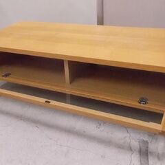 無印良品 テレビ台 108.5cm ガラス扉 タモ材 SE109TV ローボード AVボード テレビボード ナチュラル 家具 MUJI 札幌市東区 新道東店