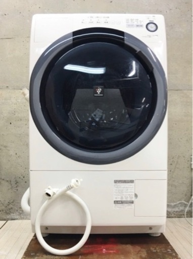 シャープ ドラム式洗濯乾燥機 ES-S7B-WL 左開き 7㎏ islampp.com