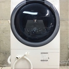 シャープ ドラム式洗濯乾燥機 ES-S7B-WL 左開き 7㎏ 