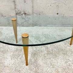 イタリア製 アクタス ポラダハゴ ガラステーブル センターテーブル