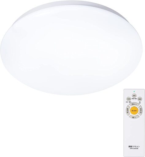 新品未使用、LEDシーリングライト 6畳 24W 2800LM 調色調光タイプ リモコン付き  メモリ機能  PSE認証獲得 日本語説明書付き